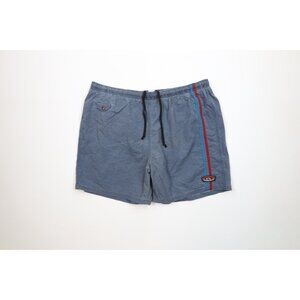 Vtg 90s Gotcha Surfing Mens Large Faded Spell Out Striped Lined Shorts Trunks